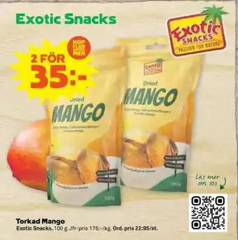 Torkad mango