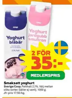 Stora Coop SMAKSATT YOGHURT erbjuda