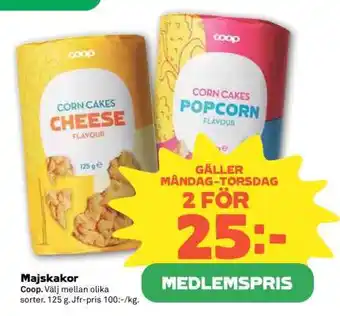 Coop MAJSKAKOR erbjuda