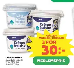 Coop CRÈME FRAICHE erbjuda