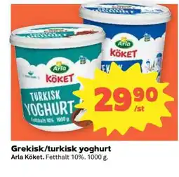Coop Greksik/turkisk yoghurt erbjuda