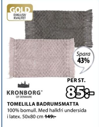 JYSK Kronborg Badrumsmattor erbjuda