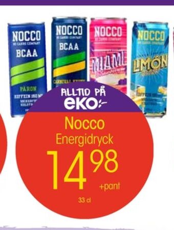 EKO Nocco Energidryck erbjuda