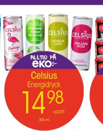 EKO Celsius Energidryck erbjuda