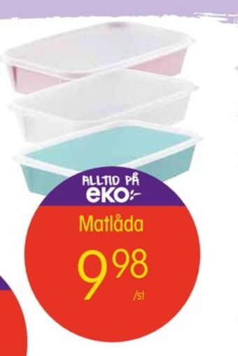 EKO Matlådor erbjuda