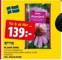 Jem&Fix Plantjord erbjuda