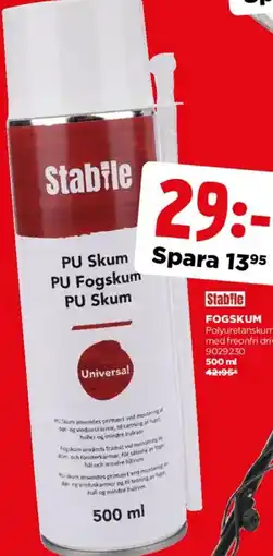 Jem&Fix Stabile Fogskum erbjuda