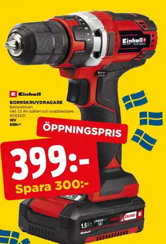 Jem&Fix Einhell Borrskruvdragare erbjuda