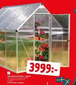 Jem&Fix Växthus mythos - 4,56 m² erbjuda