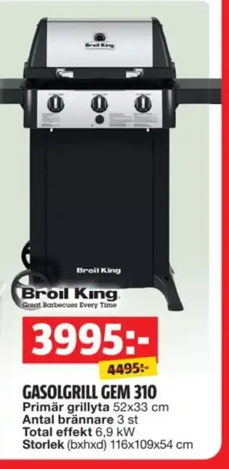 Gasolgrill Gem 310