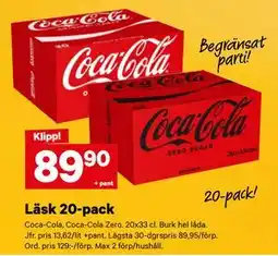 City Gross Läsk 20-pack erbjuda