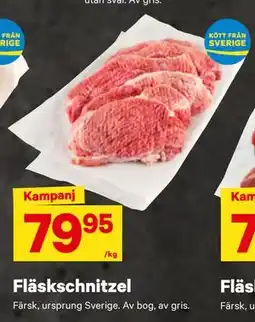 City Gross Fläskschnitzel erbjuda