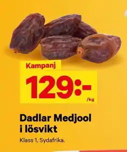 City Gross Dadlar Medjool i lösvikt erbjuda