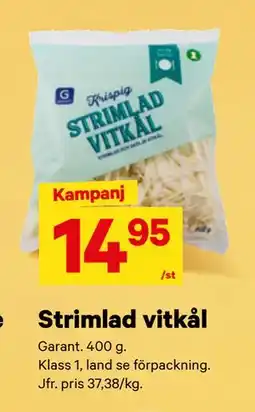City Gross Strimlad vitkål erbjuda