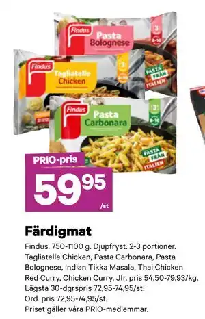 City Gross Färdigmat, Pris i appen erbjuda