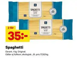 City Gross Spaghetti erbjuda