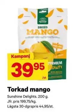 City Gross Torkad mango erbjuda