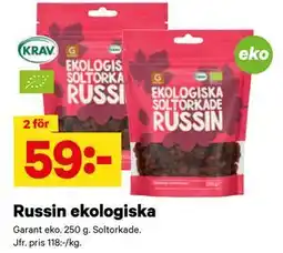 City Gross Russin ekologiska erbjuda