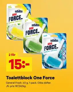 City Gross Toalettblock One Force erbjuda