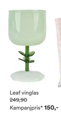 Hemtex Leaf vinglas erbjuda