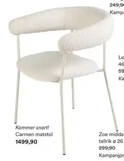 Hemtex Carmen matstol erbjuda