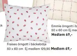 Hemtex Fraises örngott i bäckebölja erbjuda