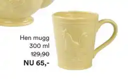 Hemtex Hen mugg 300 ml erbjuda