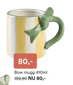 Hemtex Bow mugg 410ml erbjuda