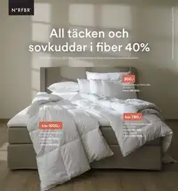 Hemtex All täcken och sovkuddar i fiber 40% erbjuda