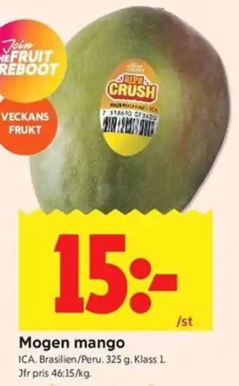 ICA Kvantum ICA Mogen mango erbjuda