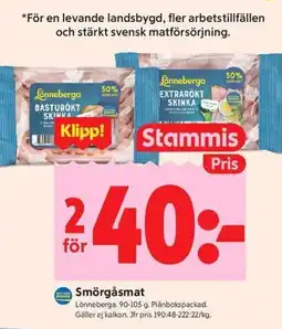 ICA Kvantum Lönneberga Smörgåsmat erbjuda