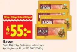 ICA Kvantum TULIP Bacon erbjuda