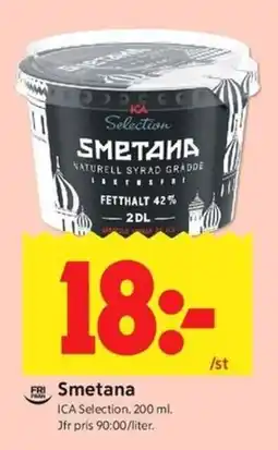 ICA Kvantum ICA Selection Smetana erbjuda