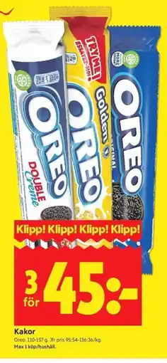 ICA Kvantum OREO Kakor erbjuda