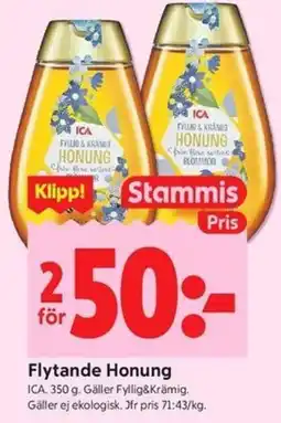 ICA Kvantum ICA Flytande Honung erbjuda