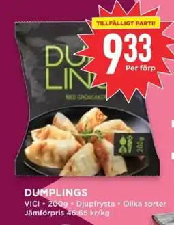 Willys VICI Dumplings erbjuda