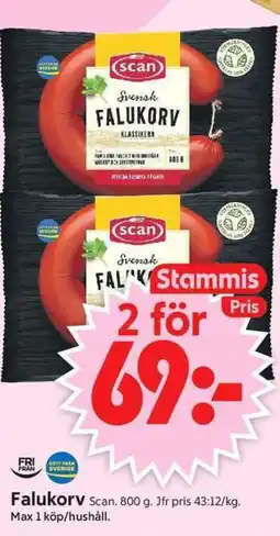 ICA Supermarket Scan Falukorv erbjuda