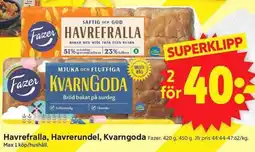 ICA Supermarket Fazer Havrefralla, Havrerundel, Kvarngoda erbjuda