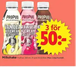 ICA Supermarket PROPUD Milkshake erbjuda