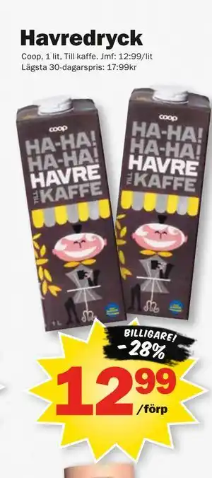 Pekås Havredryck erbjuda