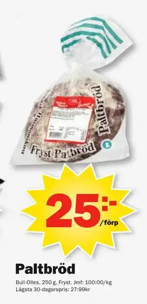 Pekås Paltbröd erbjuda