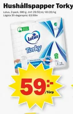 Pekås Hushållspapper Torky erbjuda