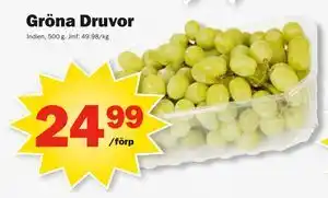 Pekås Gröna Druvor erbjuda