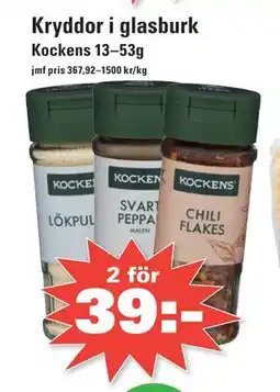 Nära dej Kryddor i glasburk erbjuda