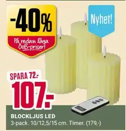 ÖoB BLOCKLJUS LED erbjuda