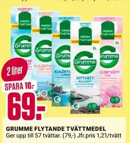 ÖoB GRUMME FLYTANDE TVÄTTMEDEL erbjuda