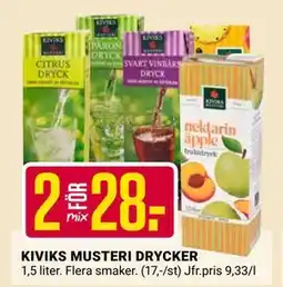 ÖoB KIVIKS MUSTERI DRYCKER erbjuda