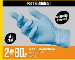 ÖoB NITRIL HANDSKAR, Medlemspris erbjuda