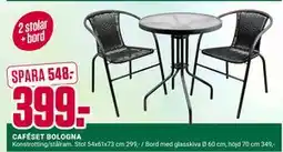 ÖoB CAFÉSET BOLOGNA erbjuda