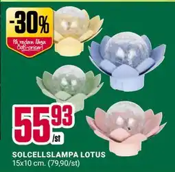 ÖoB SOLCELLSLAMPA LOTUS erbjuda